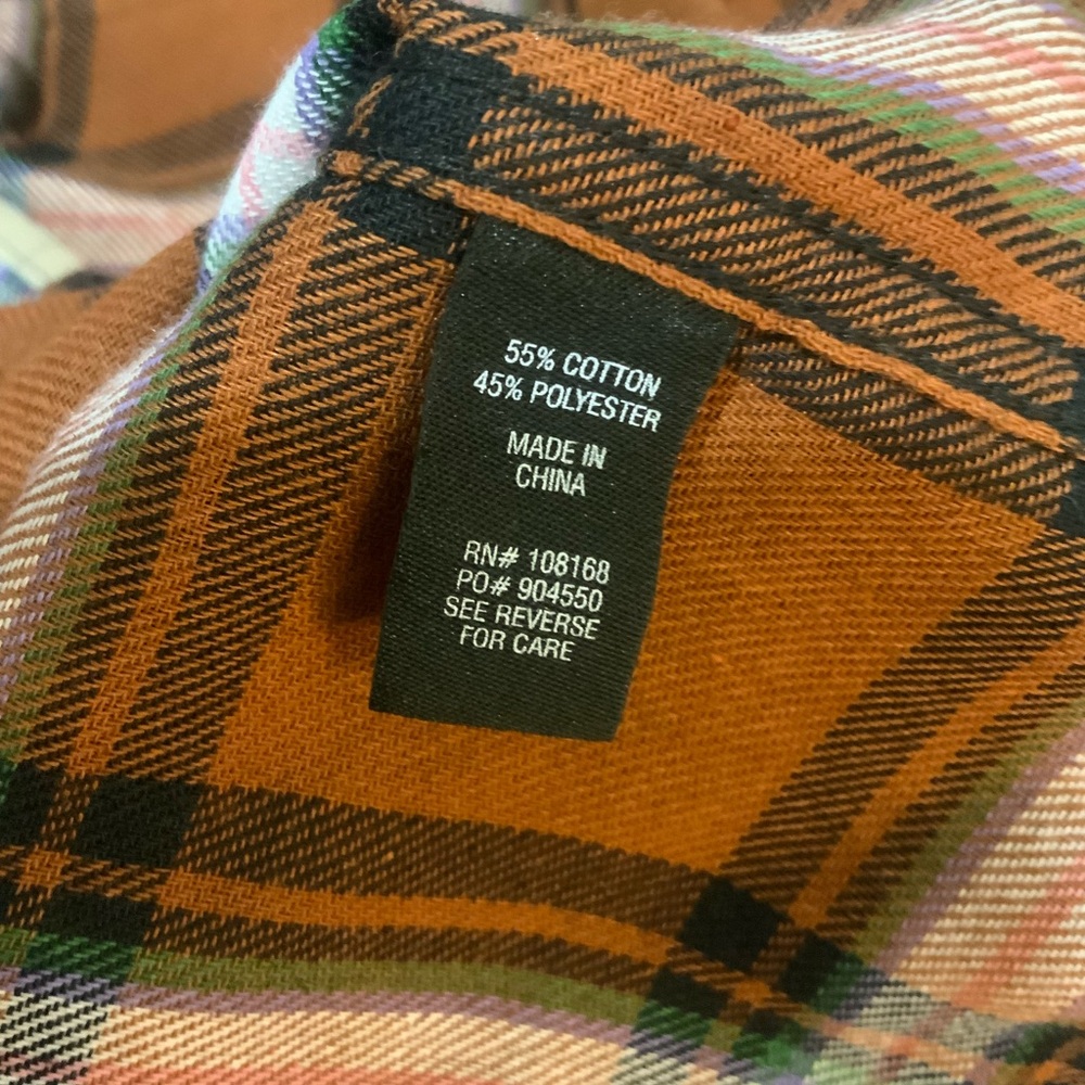 Rsq Multi Color Flannel Button Down. Size Xl - image 6
